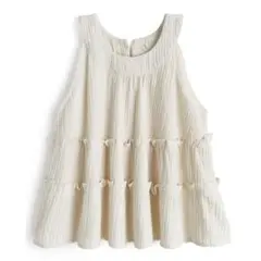 タグ付き GRL ティアードトップス アイボリー