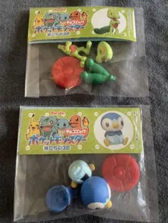 ポケモン　チョコエッグ　旅立ちの3匹　ポッチャマ　キモリ