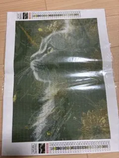 ダイヤモンドアート 猫　スクエア◇40×30cm ペンセットなし
