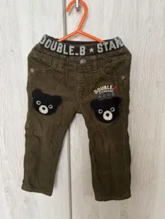 DOUBLE.B クマ刺繍パンツ 90サイズ