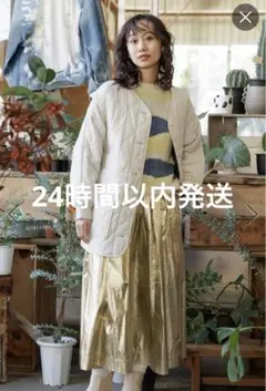 【最終値下げ‼️】ニコアンド　リバーシブルキルトジャケット　【M】アイボリー