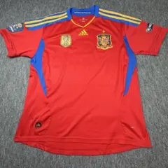美品adidas スペイン代表 ユニフォーム 8番シャビ 南アフリカ大会