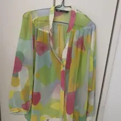シフォン素材 長袖シャツ 多色 ザラ　ZARA M 値下げ中！