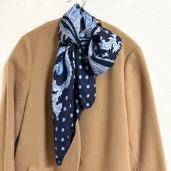 ルスーク　スカーフ　大判　ドットペイズリー柄