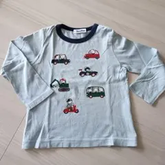 familiar 車のイラスト 長袖カットソー 110