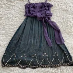 ☆美品 グレースコンチネンタル パーティー　ドレス ワンピース リボン付　結婚式