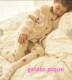 タイムセール！gelato pique キッズ　ベア柄リブレギンス