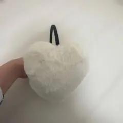 ハート型フェイクファーイヤーマフ