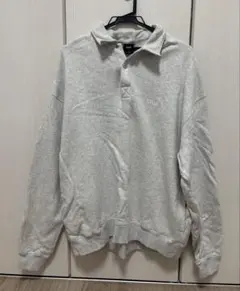 HUF ハーフジップ スウェット グレー Lのサムネイル