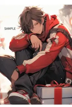 3092学校帰りのクリスマスプレゼントステッカー