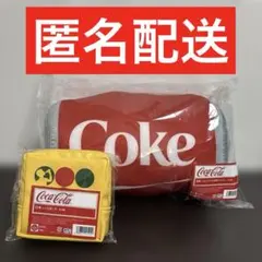 タイトーくじ　Coca-Cola 冷感クッション　レトロポーチ