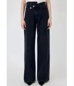 moussy cross west wide straight denim 0 - メルカリ