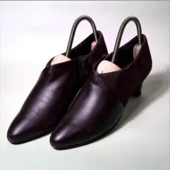 【美品】Pitti ピッティ ショートブーティ 異素材切替 ブラウン 22のサムネイル