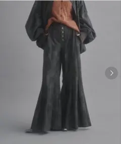 【seyto】 プリーツタックワイドフレアパンツ サイズ0