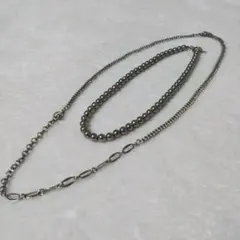 JEANASIS チェーンネックレス 2点セット Y2K 韓国 モード