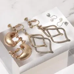 3coins スリコ イヤリング 3点セット 00324