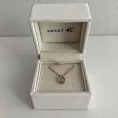 canal 4C シルバー ドロップ型ネックレス しずくモチーフ レディース