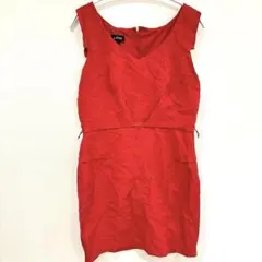 A. BYER 【F/13】ノースリーブひざ丈ワンピース ベルト穴付き ドレス