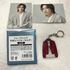 衣装ルックキーホルダー・ビジュアルカード 千賀健永・fanIS銀テープ