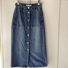 ZARA ロングデニムスカート