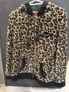 Disney ヒョウ柄 ミニー パーカー