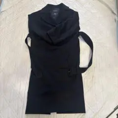 ［新品］Blenheim カシミヤ100% ブラックロングコートのサムネイル