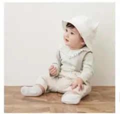 プティマイン ロンパースとサスペンダーパンツセット