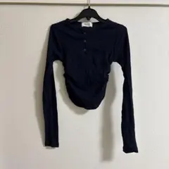 ヘンリーネックトップス　長袖