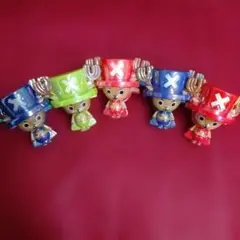 ワンピース　トニートニー・チョッパー　ミニクリップ5個セット　約4センチ