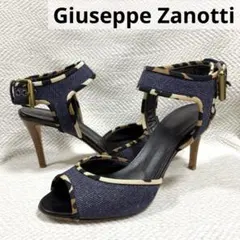 Giuseppe Zanotti レオパード デニムサンダルのサムネイル