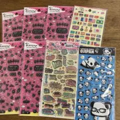 平成レトロ クーリア ぷっくり シール　ラメ あめちゃんシール　訳あり