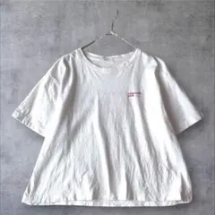 セポ 半袖Tシャツ (M) ロゴ 白 バックプリント コットン カジュアル 夏のサムネイル