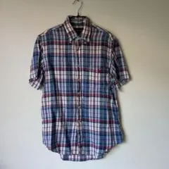 Ralph Lauren 半袖シャツ ネイビー系 SP リネン 麻100％