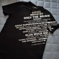 DIESEL ロゴプリント Tシャツ ブラックのサムネイル