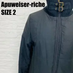 Apuweiser-riche ファー襟付きショートジャケット 黒 2 2402のサムネイル