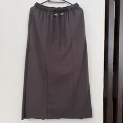 chocol raffine robeロングタイトスカート ダークグレー　フリー