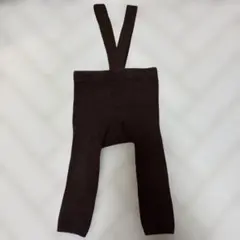 Funny Lazybones サスペンダー付きレギンス ブラウン　80cm