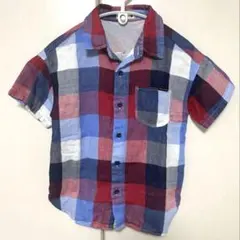 branshes 半袖チェックシャツ 130