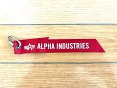 新品未使用｜ALPHA INDUSTRIES フライトタグ 赤