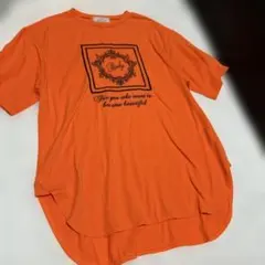 Radyホテルシリーズ半袖 TシャツMネオンオレンジ ロゴ刺繍オーバーサイズTのサムネイル