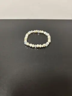 ハンドメイドブレスレット　ホワイト　16㎝