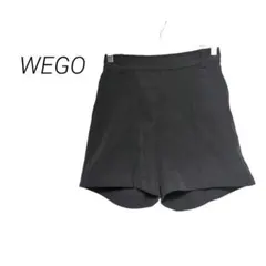 【ウィゴー】ショートパンツ ハイウエスト 背面ゴム ストレッチ ブラック F
