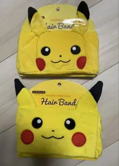新品2個セット　ポケモン　ヘアバンド　ピカチュウ