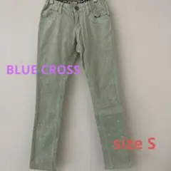 BLUE CROSS SPICY LABEL星柄コーデュロイパンツグリーン　S