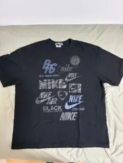 black コムデギャルソン　nike オーバーサイズ　Tシャツ　ロゴ