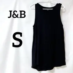 J&B 黒 ノースリーブ トップス Sサイズ　フィットネス　ヨガ