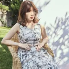 【美品】Herlipto Floral Cut-Out Long Dress S