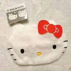 ハローキティ なかよし！ふわふわフェイスポーチ キティ