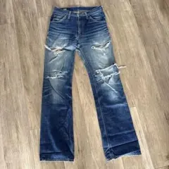 Lee RIDERS デニムパンツ 日本製 ダメージ加工のサムネイル