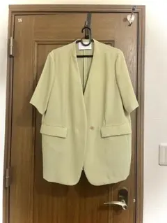 美品！UNITED ARROWS ノーカラージャケット 36 ベージュ 半袖